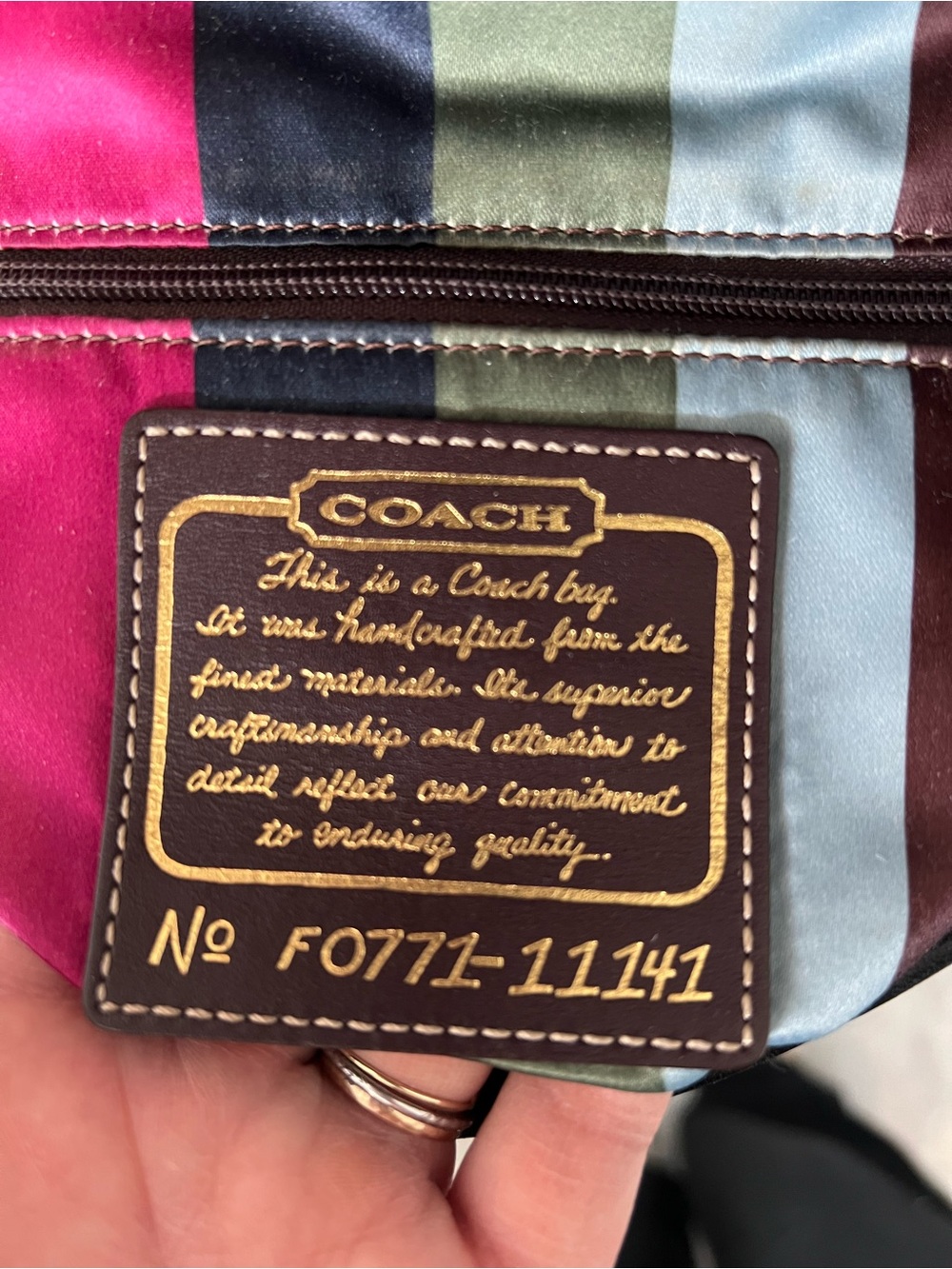Coach Legacy Leigh Signature Canvas and Black Leather Shoulder Bag - Picture 9 of 16